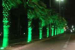 led underland lamp used for tree